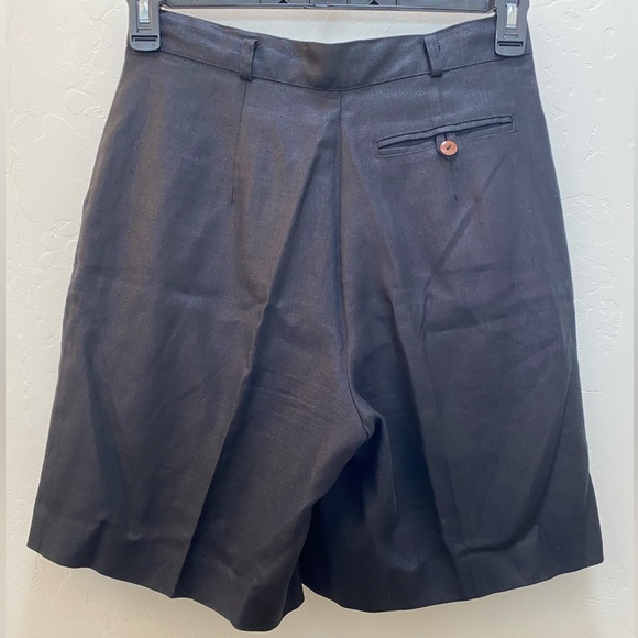 Kenar 100% Linen Shorts Black Size 10 - Picture 5 of 13